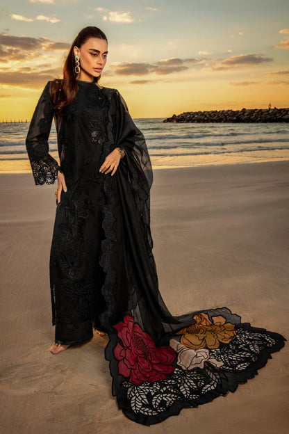 Rang Rasia Lawn Collection 3PC Unstitched Suit – Chikankari & Laser Embroidery with Khaadi Net Dupatta
