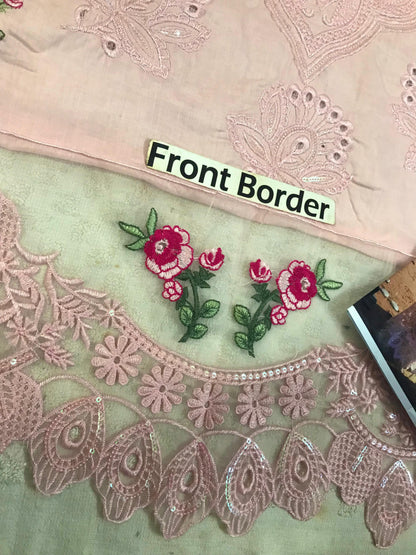 Al Zohaib Luxury Lawn Eid Collection – Embroidered 3PC Suit with Organza Dupatta