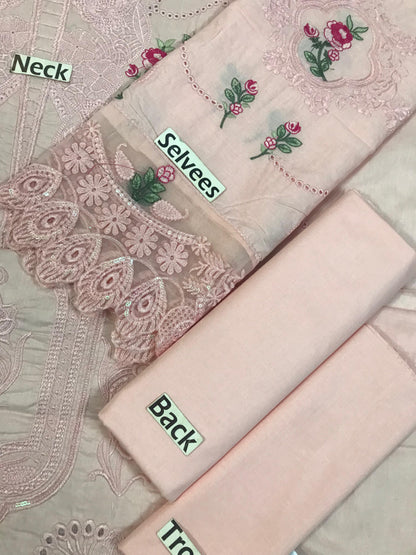 Al Zohaib Luxury Lawn Eid Collection – Embroidered 3PC Suit with Organza Dupatta