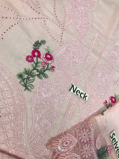 Al Zohaib Luxury Lawn Eid Collection – Embroidered 3PC Suit with Organza Dupatta